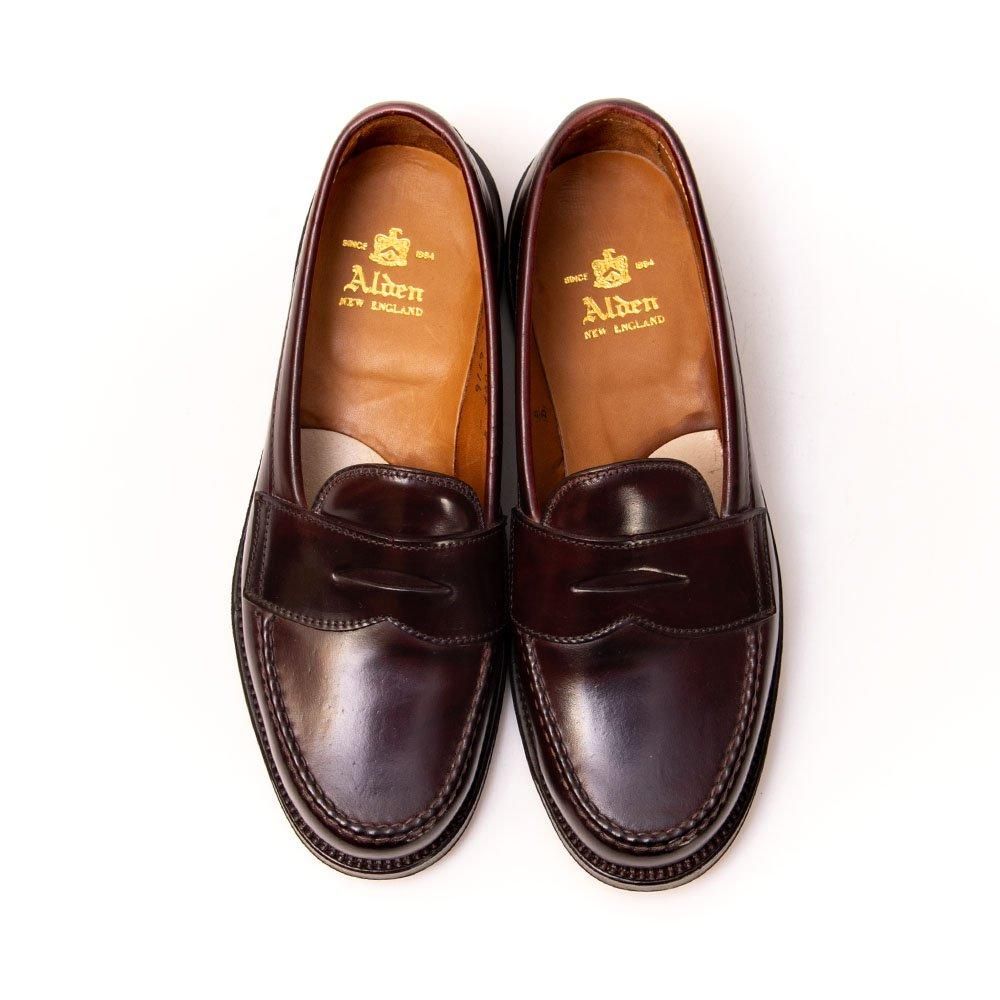 オールデン 6716 コインローファー コードバン バーガンディ サイズ5.5