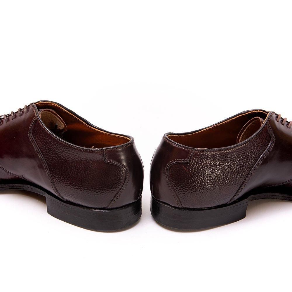 オールデン 55508F プレーントゥ サドル 型押しコードバン×コードバン