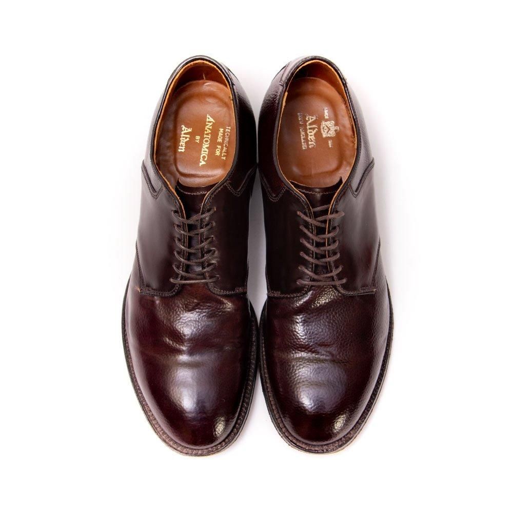 オールデン 55508F プレーントゥ サドル 型押しコードバン×コードバン