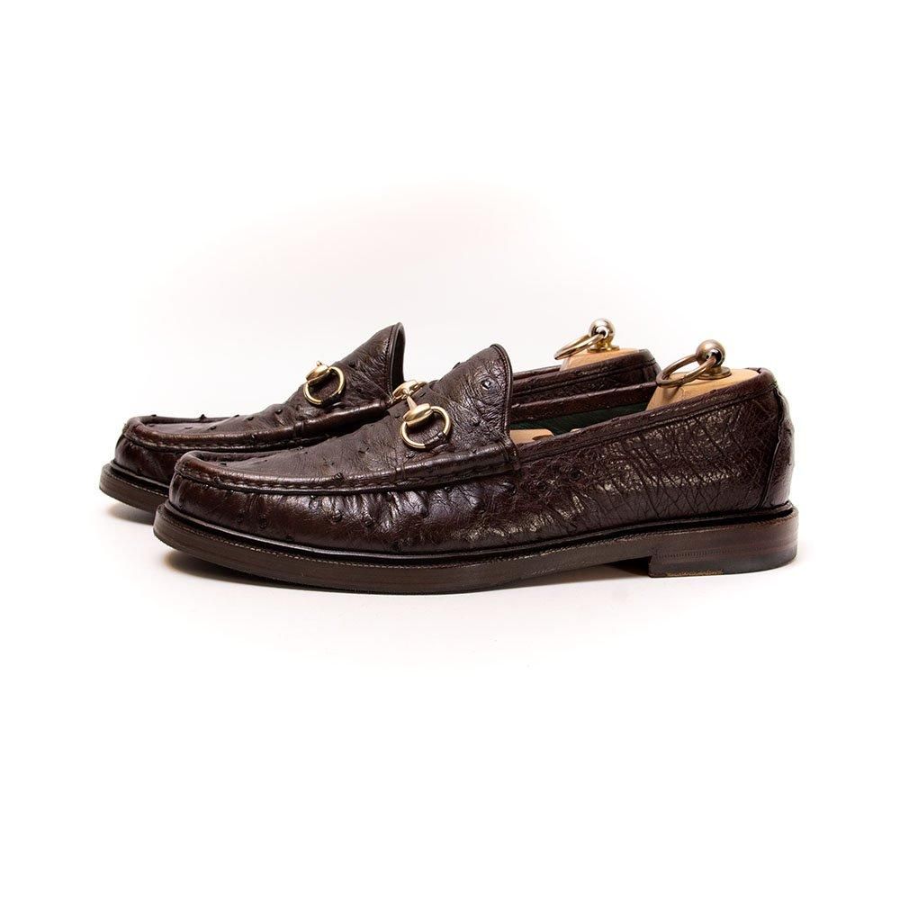 GUCCI グッチ オーストリッチビットローファー美品39D