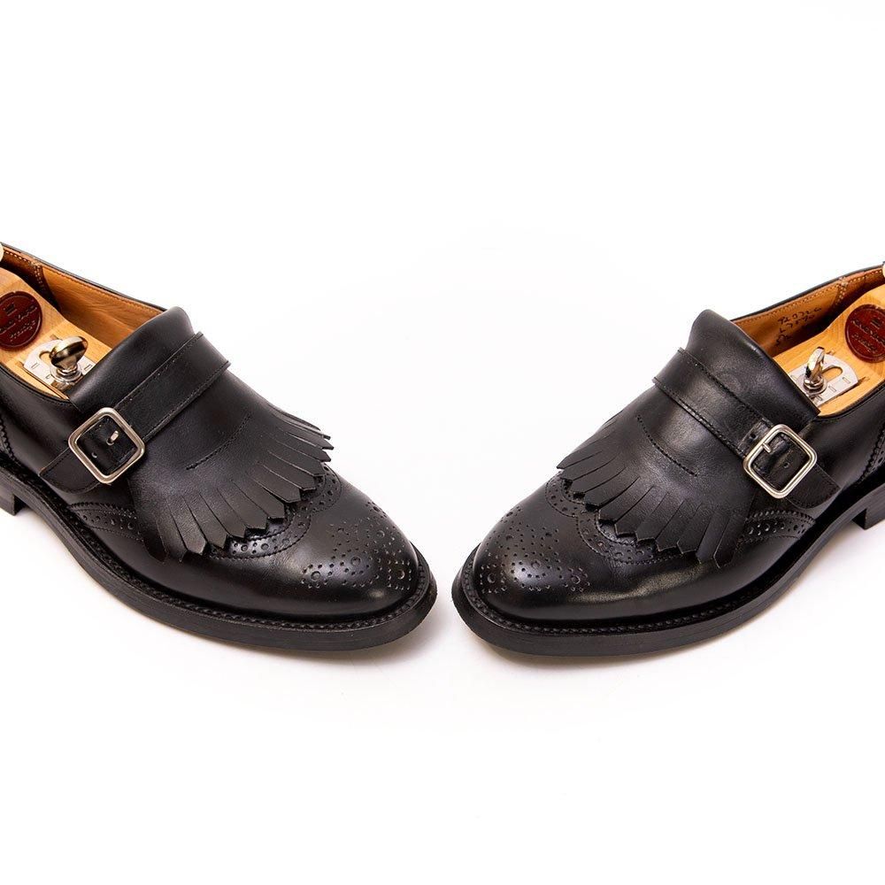 トリッカーズ L7590 メリージェーン フルブローグ モンクストラップ