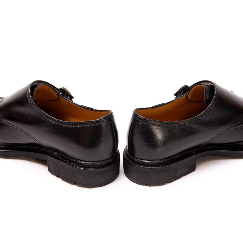 パラブーツ POE(ポー)ダブルモンク ブラック サイズ6.5 - 中古