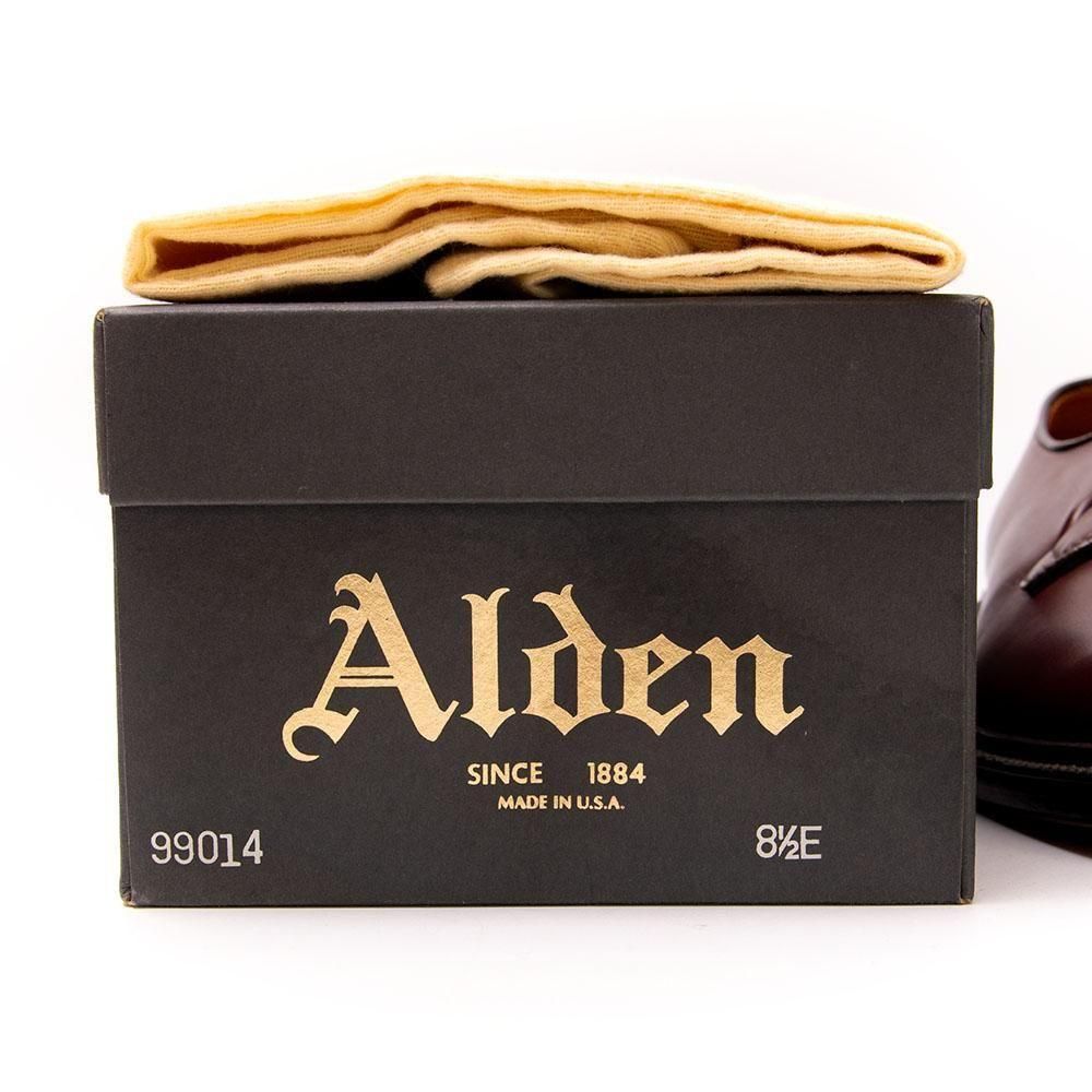 ⭐︎希少モデル⭐︎ Alden アンラインド プレーントゥUS8D ⭐︎希少モデル⭐︎ Alden アンラインド プレーントゥUS8D