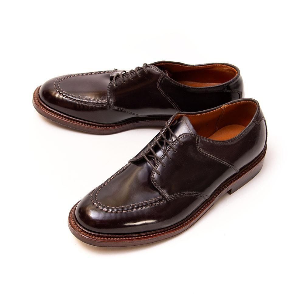 オールデン D7604 Uチップ サドルシューズ バーガンディ コードバン