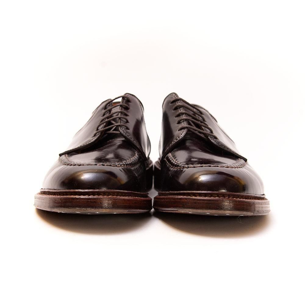 オールデン D7604 Uチップ サドルシューズ バーガンディ コードバン