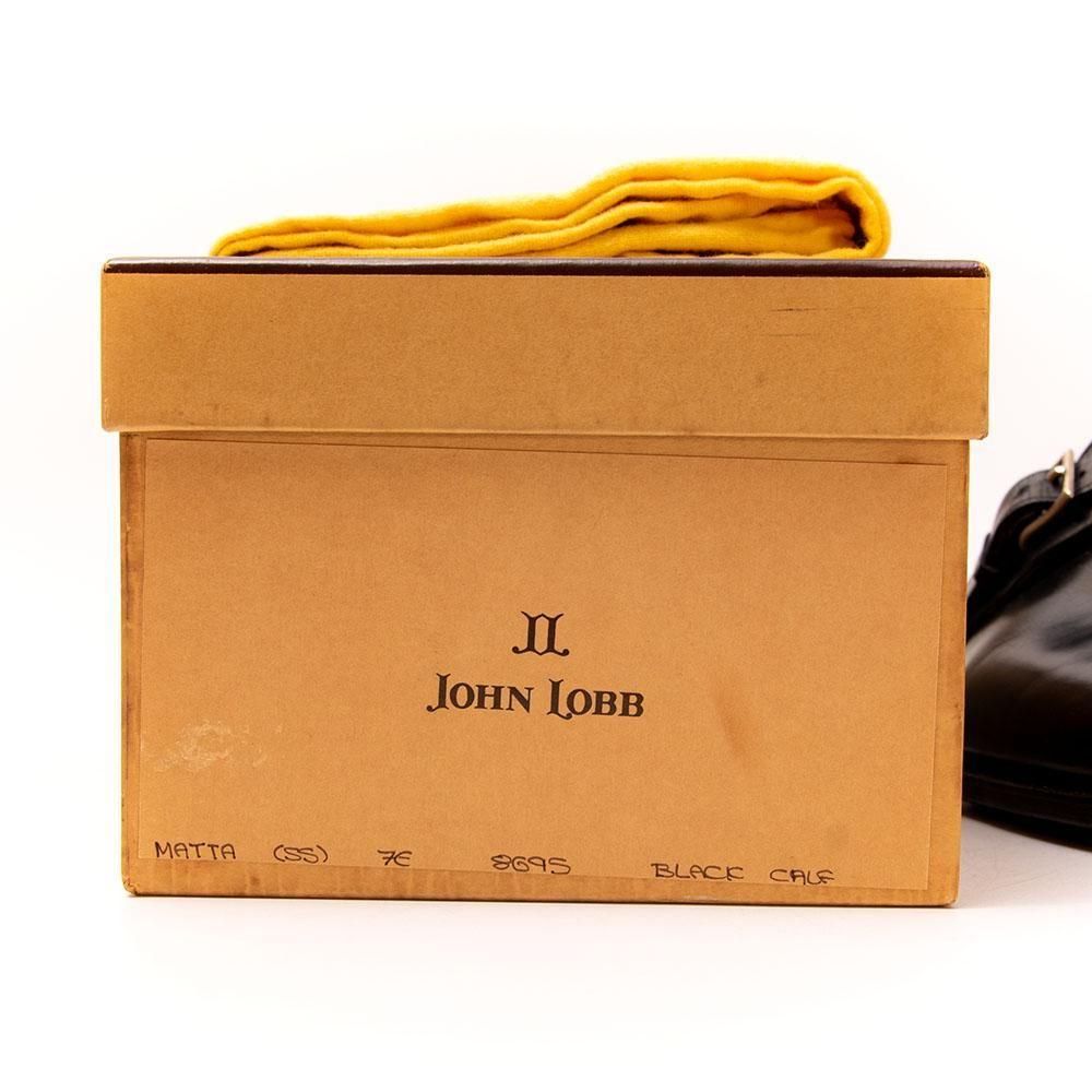 ジョンロブ MATTA(マッタ)シングルモンク ブラック 茶箱期 サイズ7E