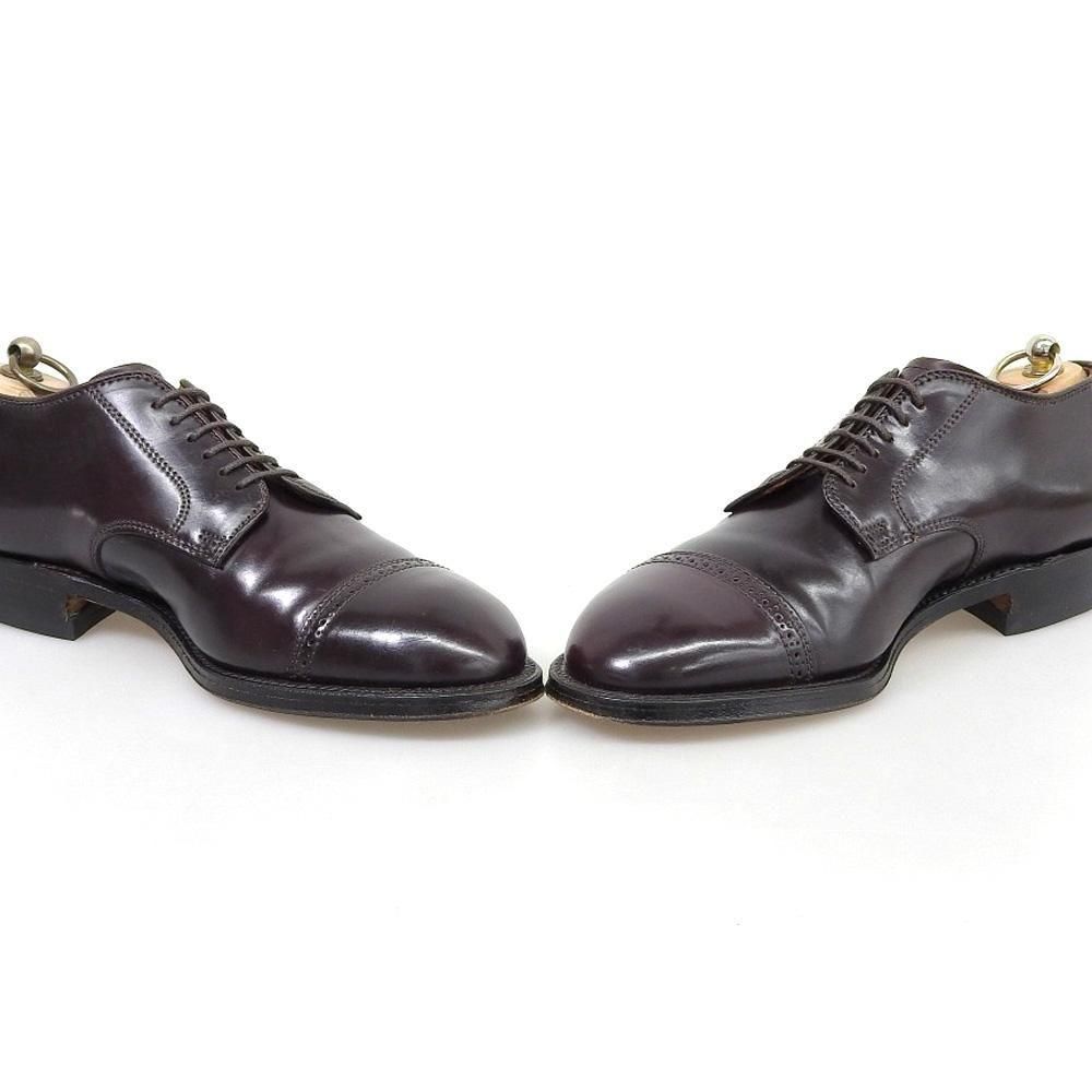 オールデン 56201パンチドキャップトゥ コードバン バーガンディ