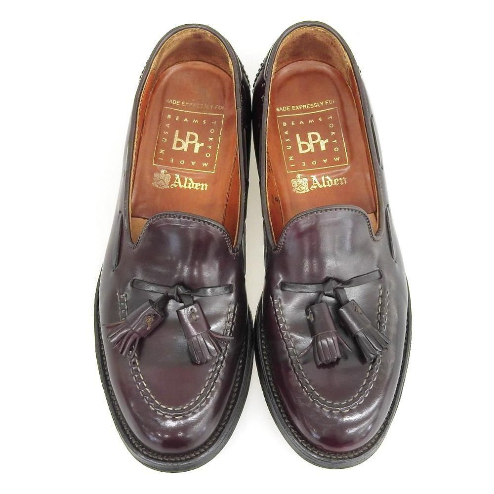 8*2様 ALDEN BEAMS 別注タッセルローファー コードバン オールデンビームスプラス別注コードヴァンタッセルローファー