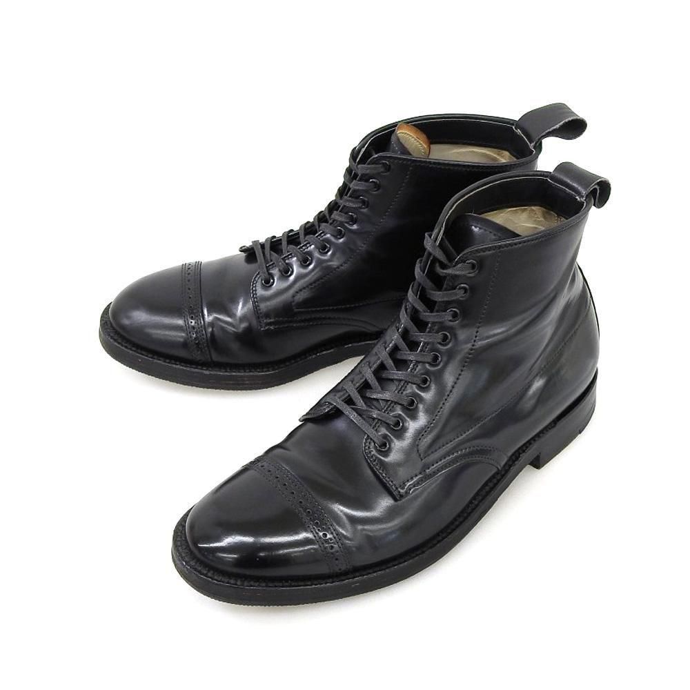 【8/18まで特別価格】オールデン 907 7 1/2D 内羽根ストレートチップ】オールデン 907 HAMPTON CALF ブラック