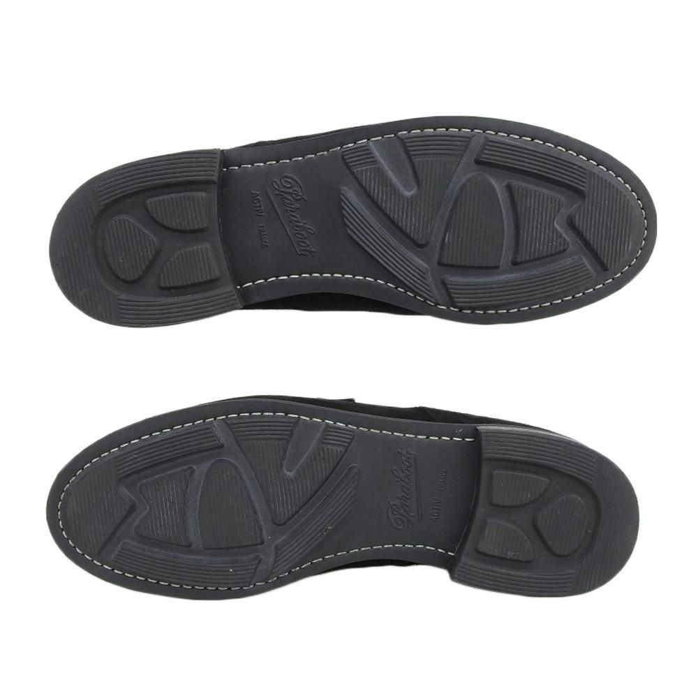 パラブーツ CHAMBORD(シャンボード)Uチップ ブラック スエード ドレス