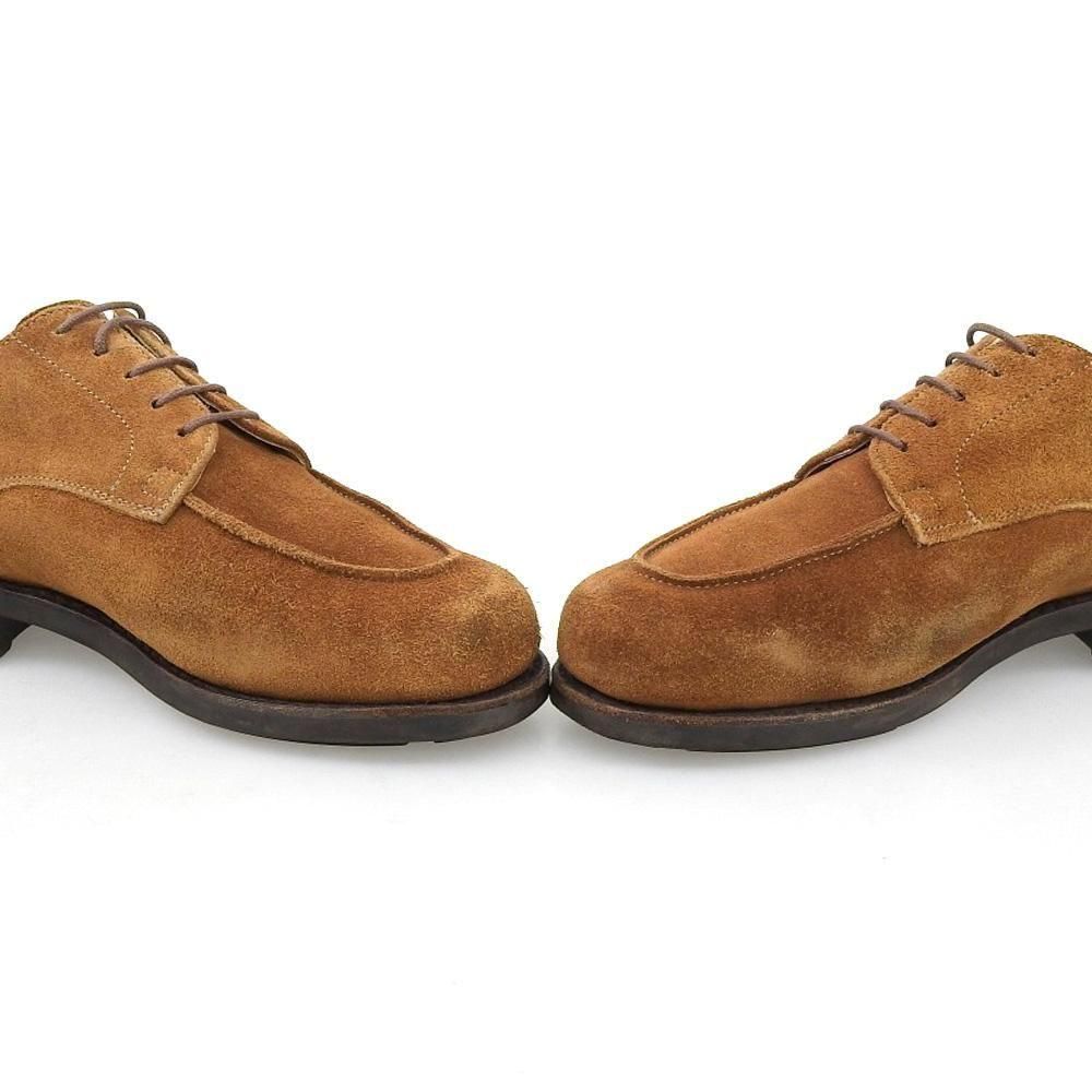 パラブーツ CHAMBORD(シャンボード)Uチップ ブラウン スエード ドレス