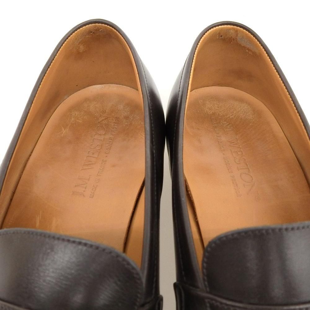 ジェイエムウエストン 180 シグニチャーローファー グレイ サイズ8D