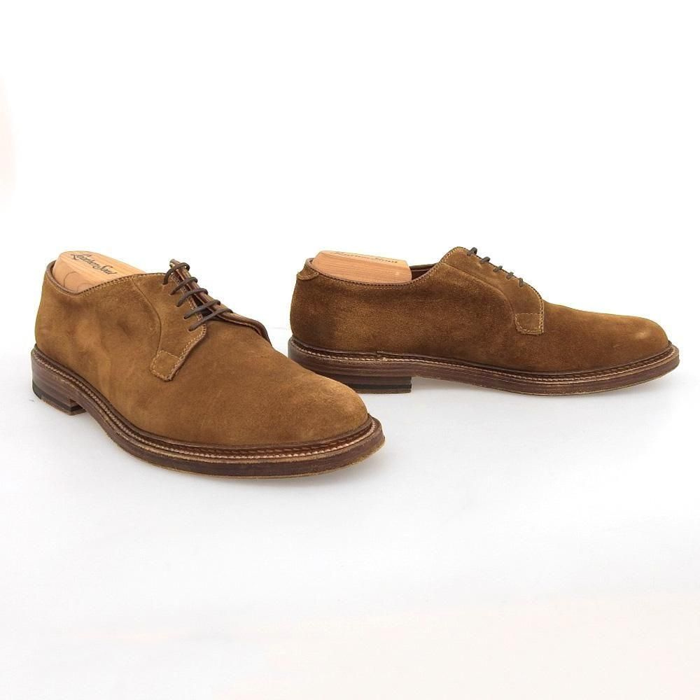 オールデン 99084 プレーントゥ ブラウン スエード サイズ7.5D - 中古