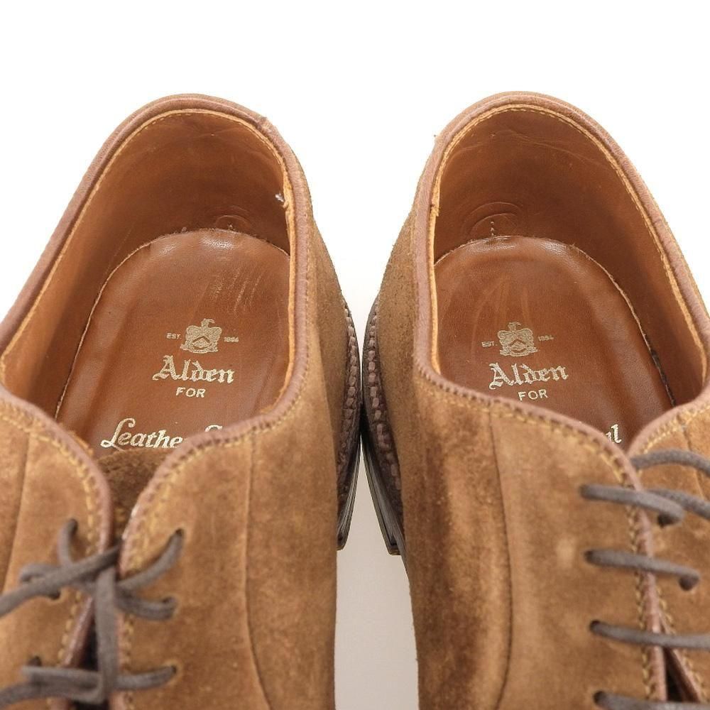 オールデン 99084 プレーントゥ ブラウン スエード サイズ7.5D - 中古