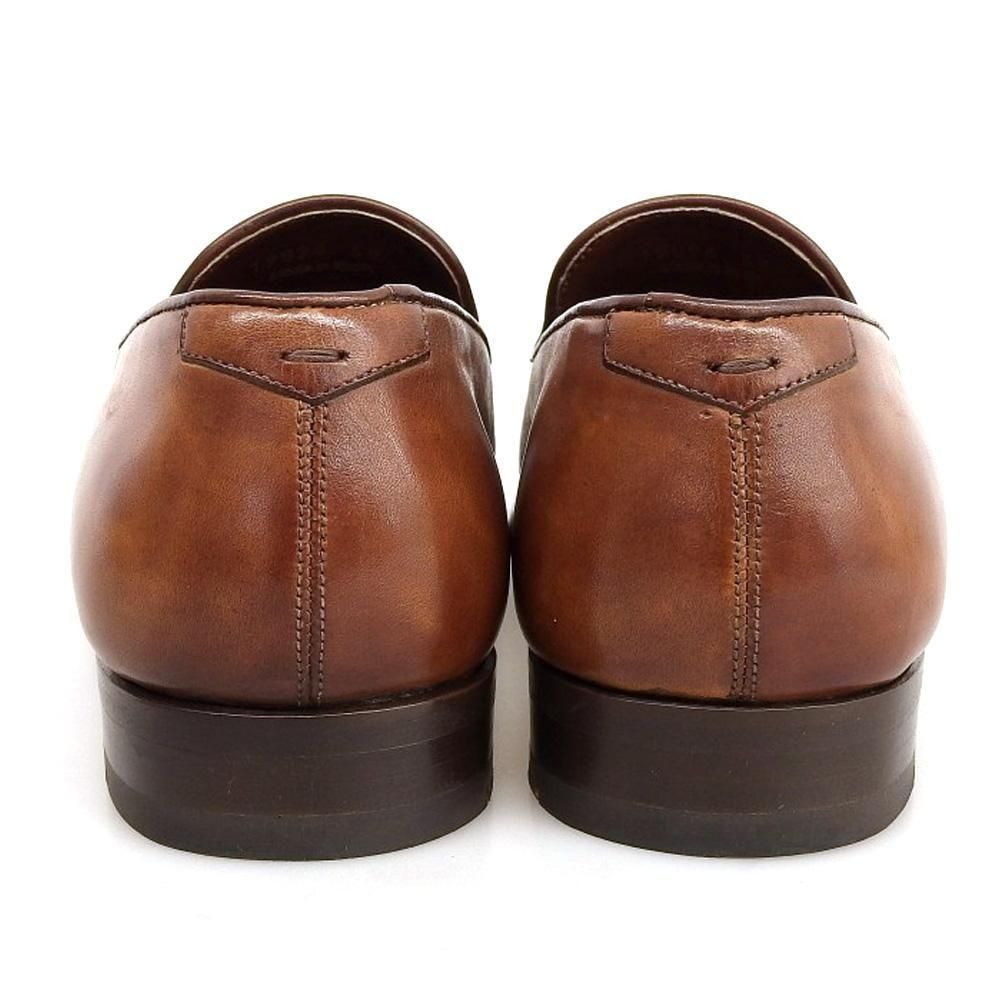 マグナーニ タッセルローファー ブラウン シャドーステッチ