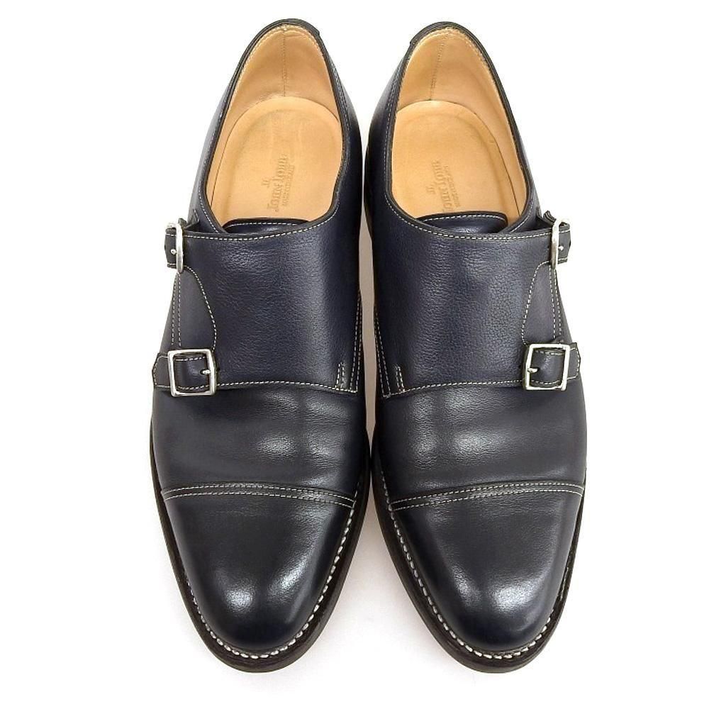 ジョンロブ WILLIAM(ウィリアム)ダブルモンク ネイビー 推定