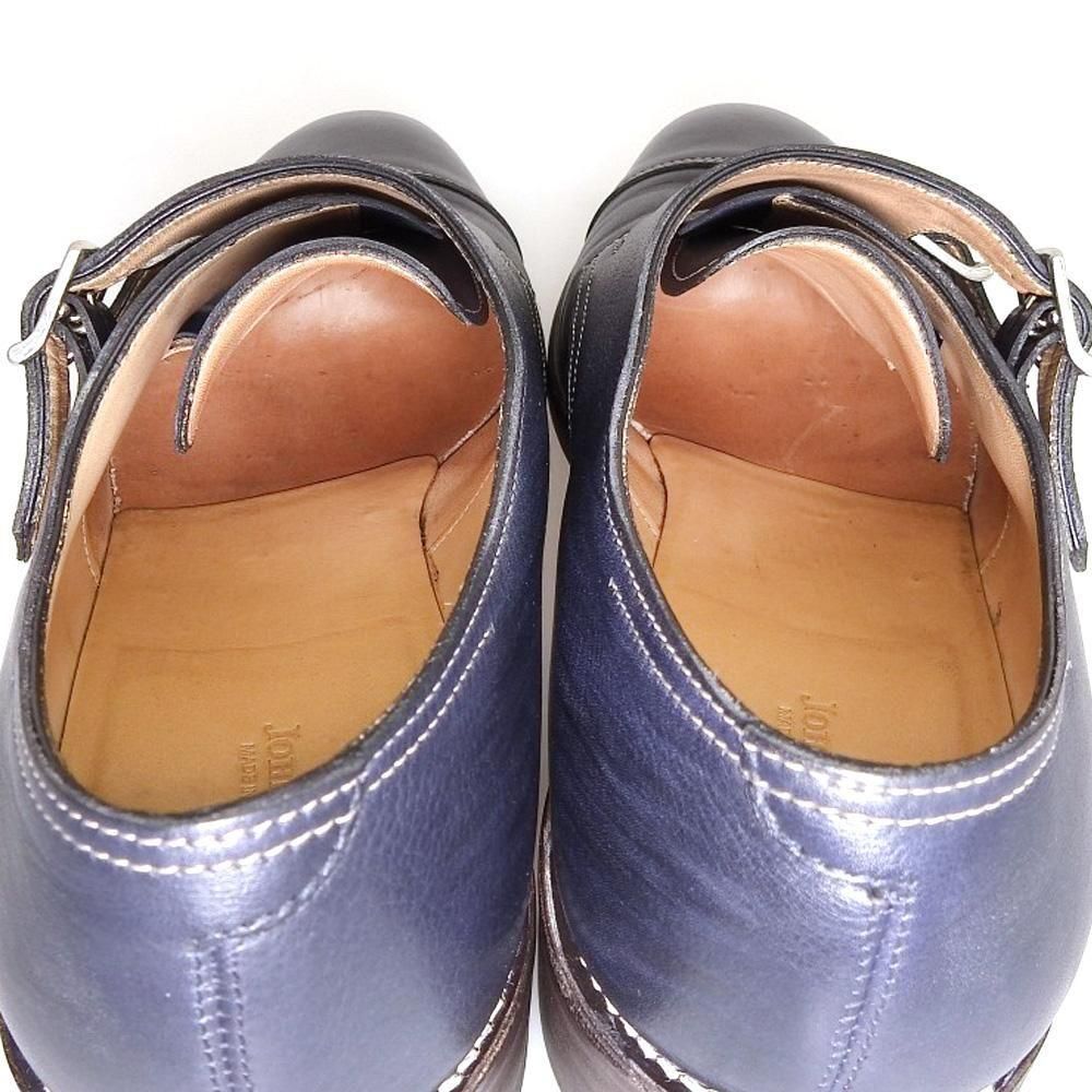 ジョンロブ　ネイビー レザー シューズ サイズ8 ジョンロブ PHILIP-II 7000D Museum calf NAVY | 販売店 | (有