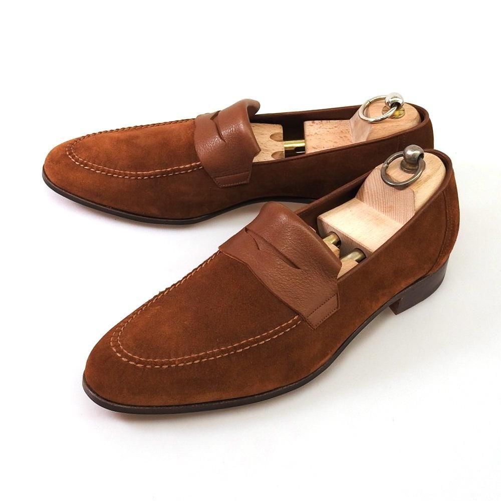 JOHNLOBB（ジョン・ロブ）TURVEY サイズ 5.5 ジョンロブ TURVEY(ターベイ)コインローファー タバコ スエード