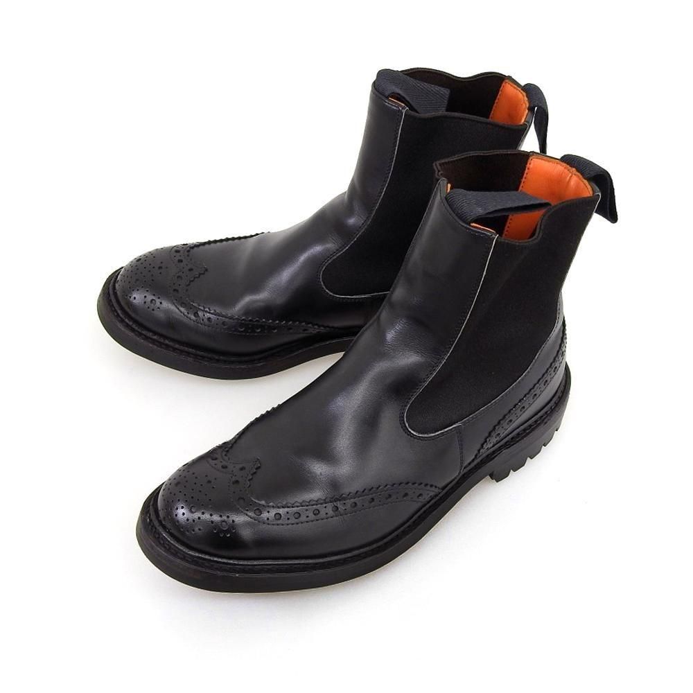 【ほぼ新品】◾️トリッカーズ◾️サイドゴアブーツ◾️シルビア◾️ウイングチップ◾️ブラック トリッカーズ L2754 SILVIA(シルビア)サイドゴアブーツ ウイングチップ