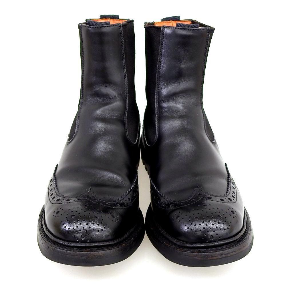 【ほぼ新品】◾️トリッカーズ◾️サイドゴアブーツ◾️シルビア◾️ウイングチップ◾️ブラック トリッカーズ L2754 SILVIA(シルビア)サイドゴアブーツ ウイングチップ