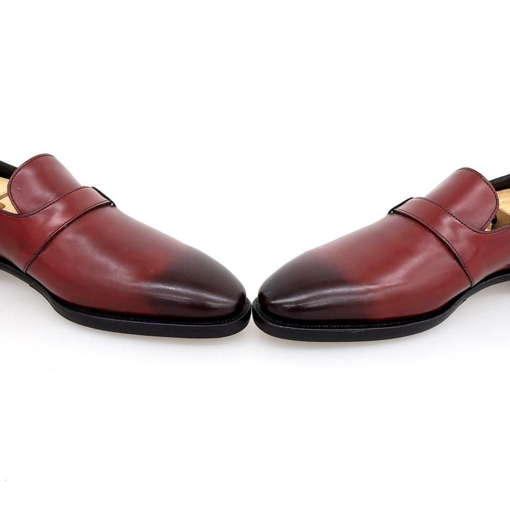 ジョンロブ UPTON(アップトン)スリッポン ホールカット バーガンディ