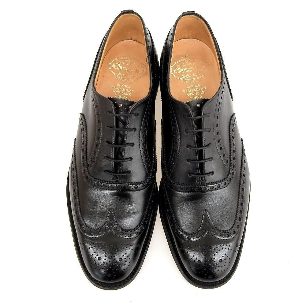チャーチ CHETWYND(チェットウィンド)ウィングチップ フルブローグ ブラック サイズ70F