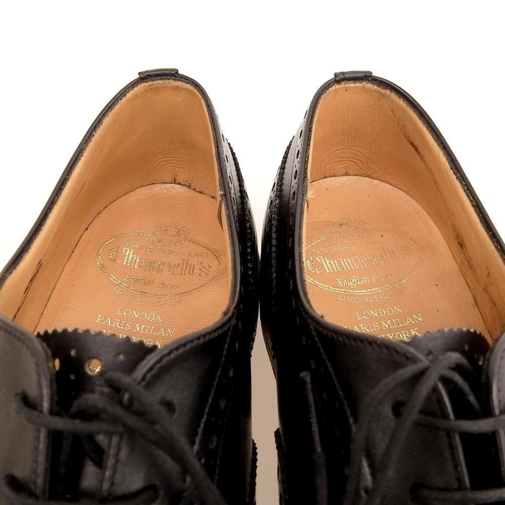 チャーチ CHETWYND(チェットウィンド)ウィングチップ フルブローグ ブラック サイズ70F