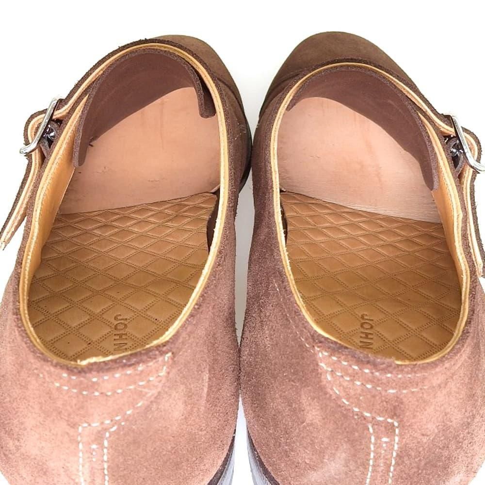 ジョンロブ WILLIAM(ウィリアム)ダブルモンク ダークブラウン スエード アンライニング サイズ7E