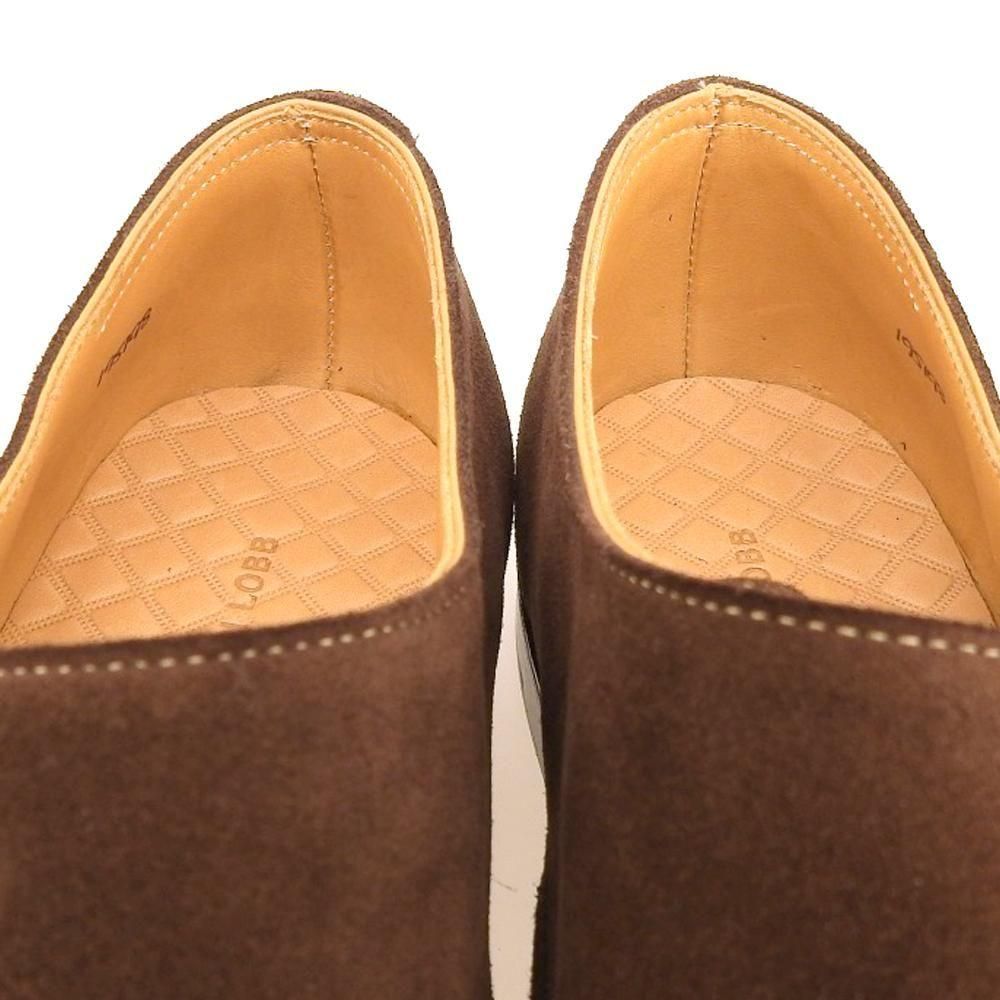 ジョンロブ WILLIAM(ウィリアム)ダブルモンク ダークブラウン スエード アンライニング サイズ7E