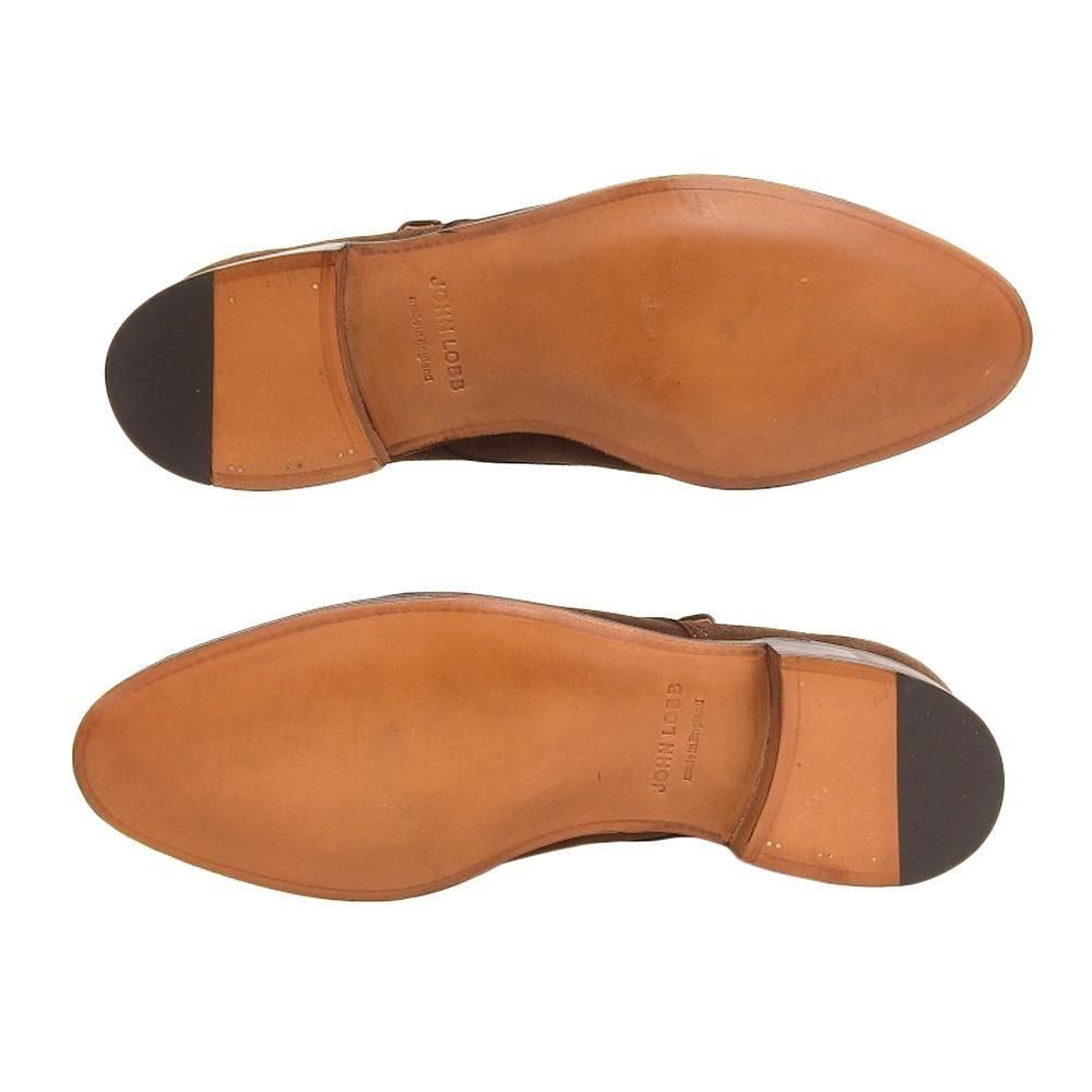 美品　ジョンロブ　７EE　ウィリアム　ダブル モンク ストラップ　ブラウン JOHN LOBB】ジョンロブ ウィリアム ダブルモンクストラップ