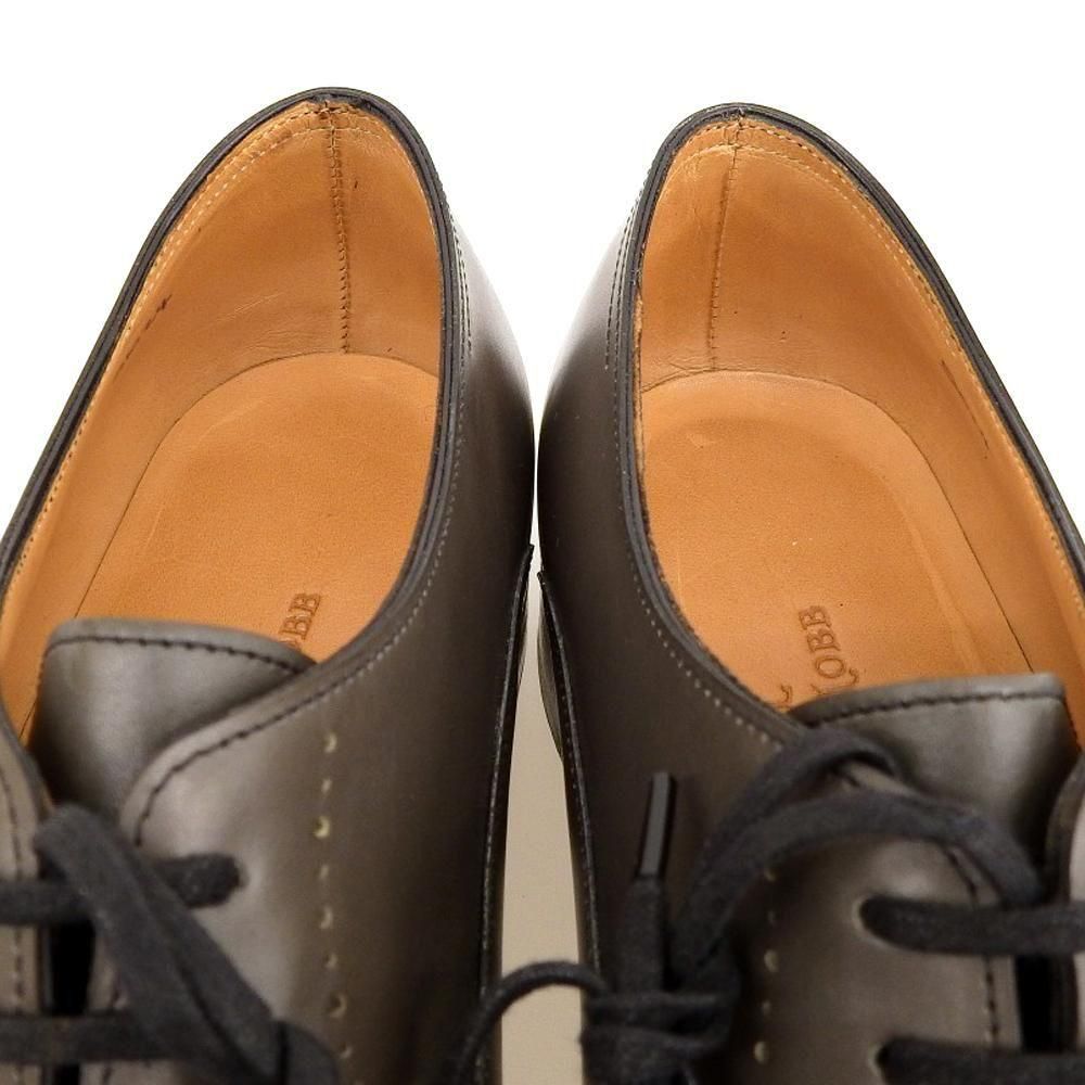 ジョンロブ ASCOT(アスコット)プレーントゥ メダリオン グレー オーガストカーフ プレステージ サイズ6E