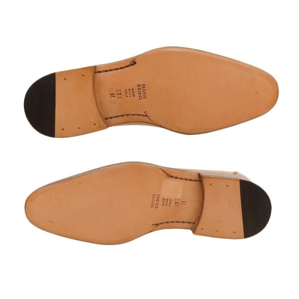 タニノクリスチー コインローファー アイボリー 手縫いモカ サイズ7