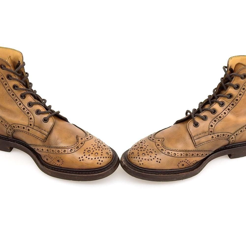 トリッカーズ M6178 カントリーブーツ ウィングチップ ライトブラウン ポールスミス別注 サイズ8Fitting5