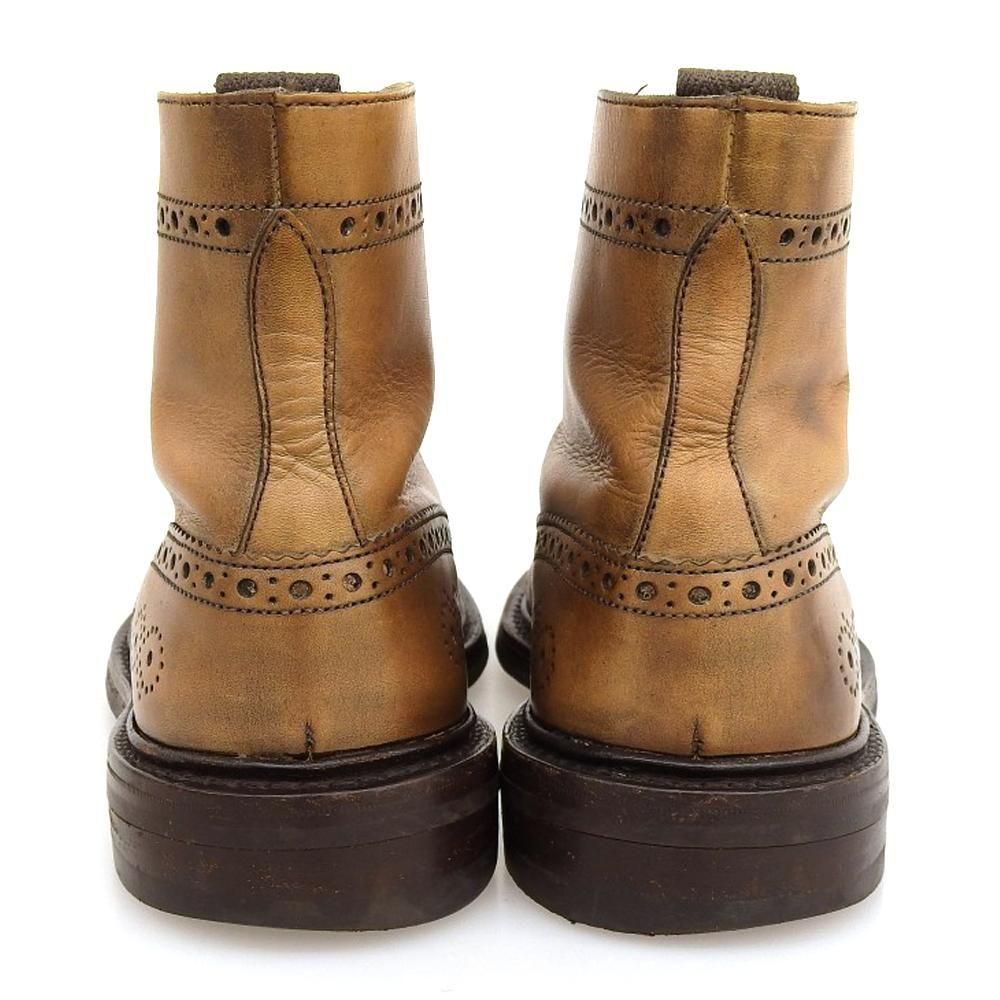 トリッカーズ M6178 カントリーブーツ ウィングチップ ライトブラウン ポールスミス別注 サイズ8Fitting5