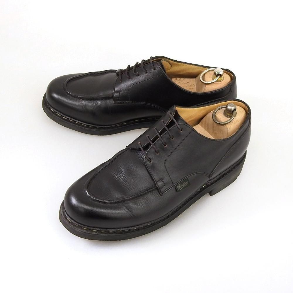 パラブーツ CHAMBORD(シャンボード)Uチップ ブラック リスレザー サイズ7.5