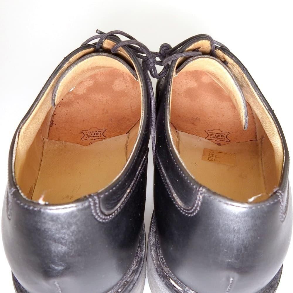 パラブーツ CHAMBORD(シャンボード)Uチップ ブラック リスレザー サイズ7.5