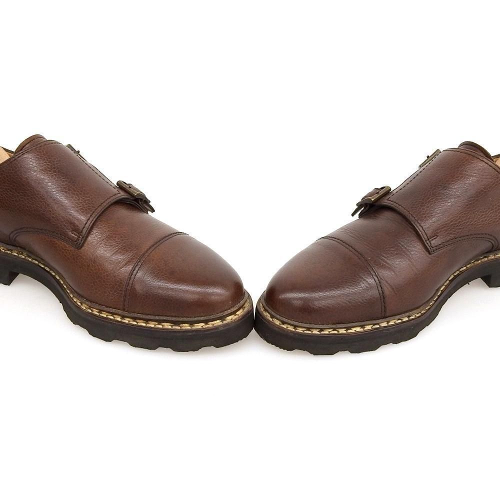 パラブーツ WILLIAM(ウィリアム)ダブルモンク ダークブラウン グレインレザー サイズ7