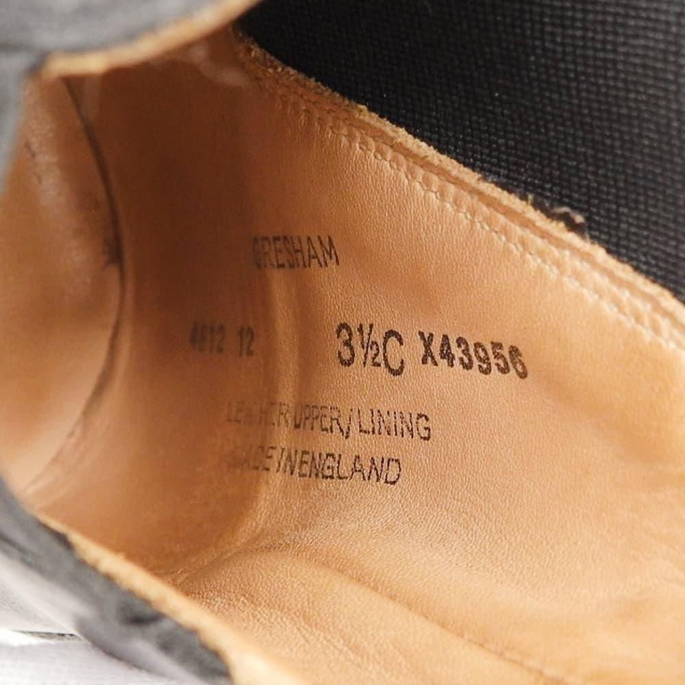 クロケット&ジョーンズ GRESHAM(グレシャム)サイドゴアブーツ ブラック レディース サイズ3.5C