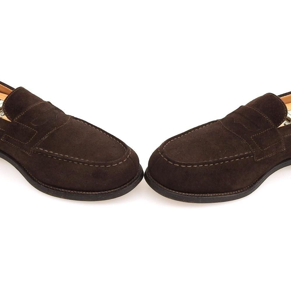 ジェイエムウエストン 180 シグニチャーローファー ダークブラウン スエード サイズ4.5D