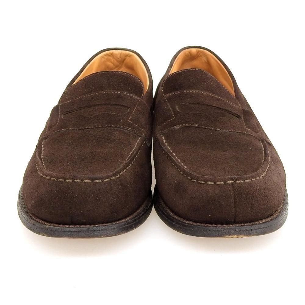 ジェイエムウエストン 180 シグニチャーローファー ダークブラウン スエード サイズ4.5D