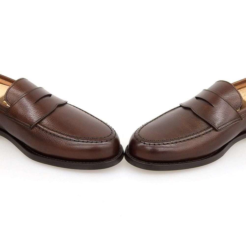 クロケット&ジョーンズ BOSTON2(ボストン2)コインローファー ダークブラウン ペブルグレインレザー サイズ7E