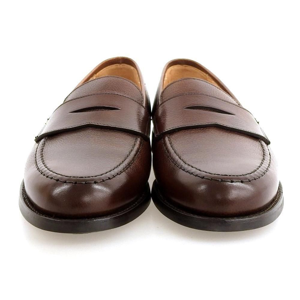 クロケット&ジョーンズ BOSTON2(ボストン2)コインローファー ダークブラウン ペブルグレインレザー サイズ7E