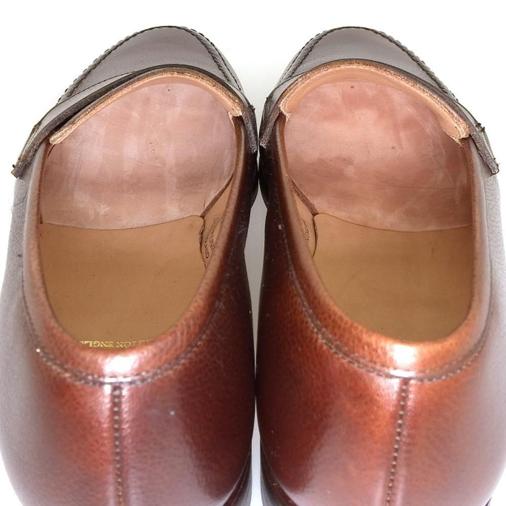 クロケット&ジョーンズ BOSTON2(ボストン2)コインローファー ダークブラウン ペブルグレインレザー サイズ7E