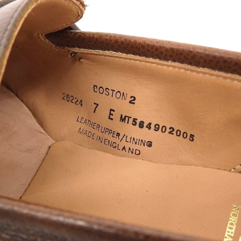 クロケット&ジョーンズ BOSTON2(ボストン2)コインローファー ダークブラウン ペブルグレインレザー サイズ7E