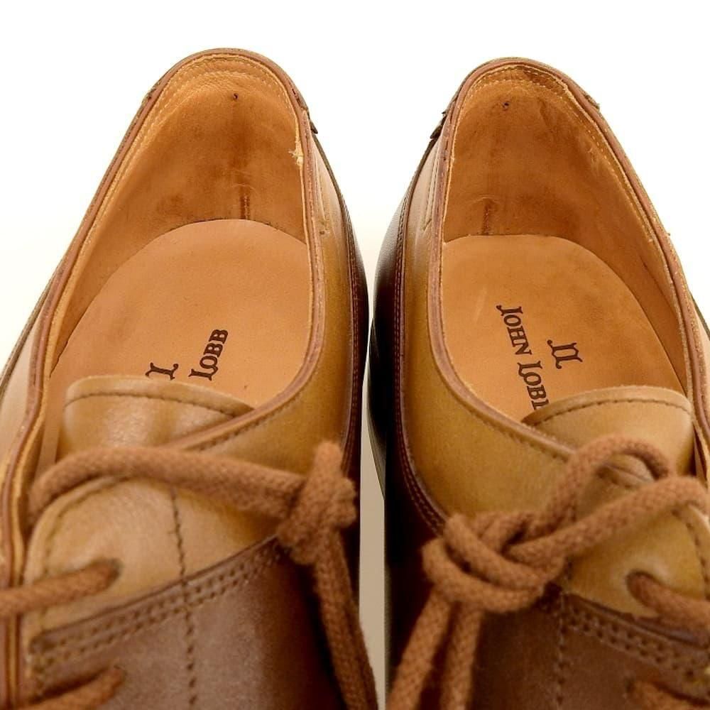 ジョンロブ BARROS(バロス)Uチップ コンビ アルディラ タバコ 茶