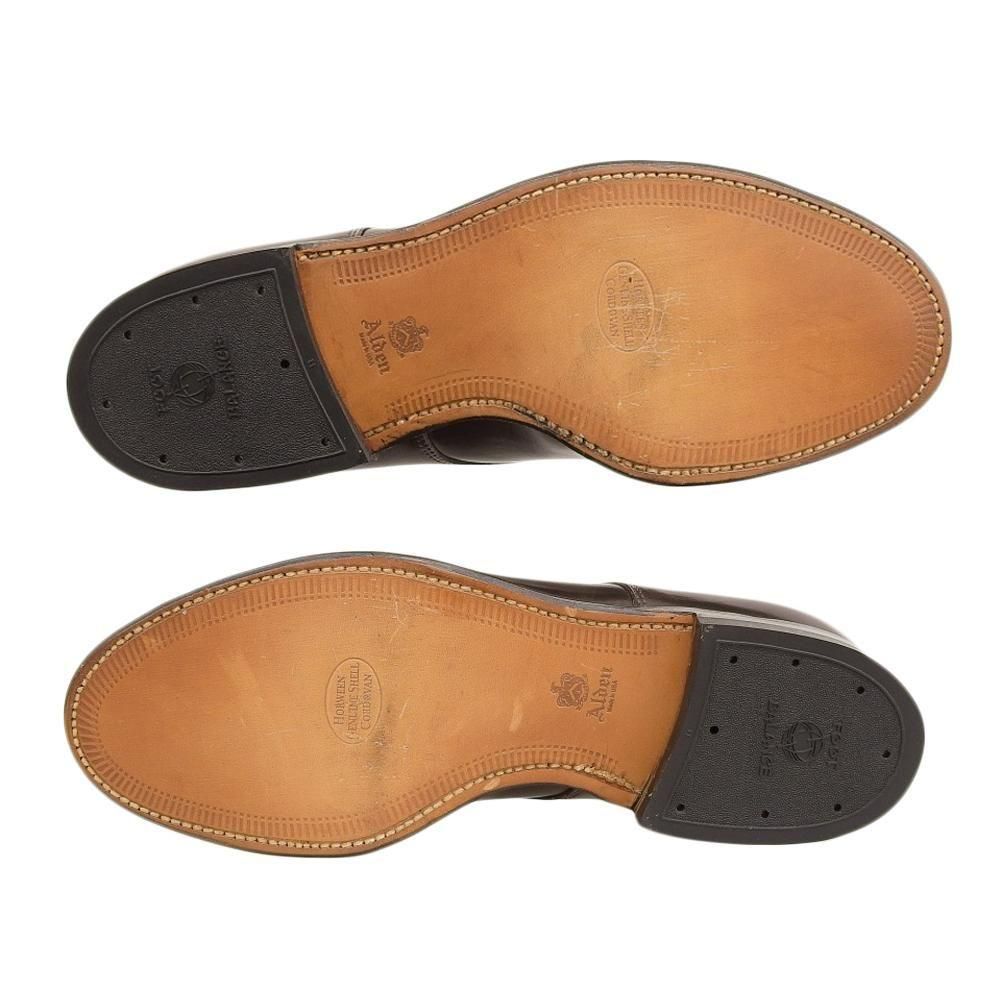 【希少⭐︎新品】US8D Alden シガー Vチップ オールデン レア オールデン N8508 パンチドキャップトゥ シガーコードバン レア