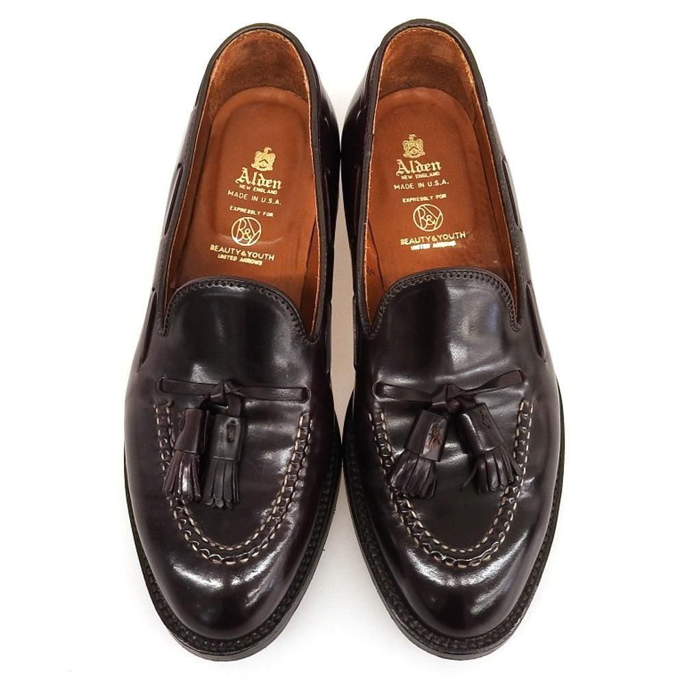 オールデン　ユナイテッドアローズ別注　バーガンディ ローファー 未使用品 オールデン 9616U コインローファー コードバン バーガンディ