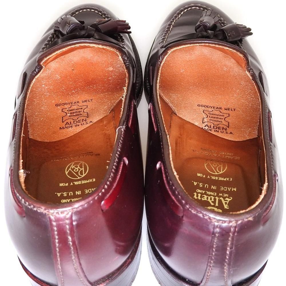 オールデン　ユナイテッドアローズ別注　バーガンディ ローファー 未使用品 オールデン 9616U コインローファー コードバン バーガンディ