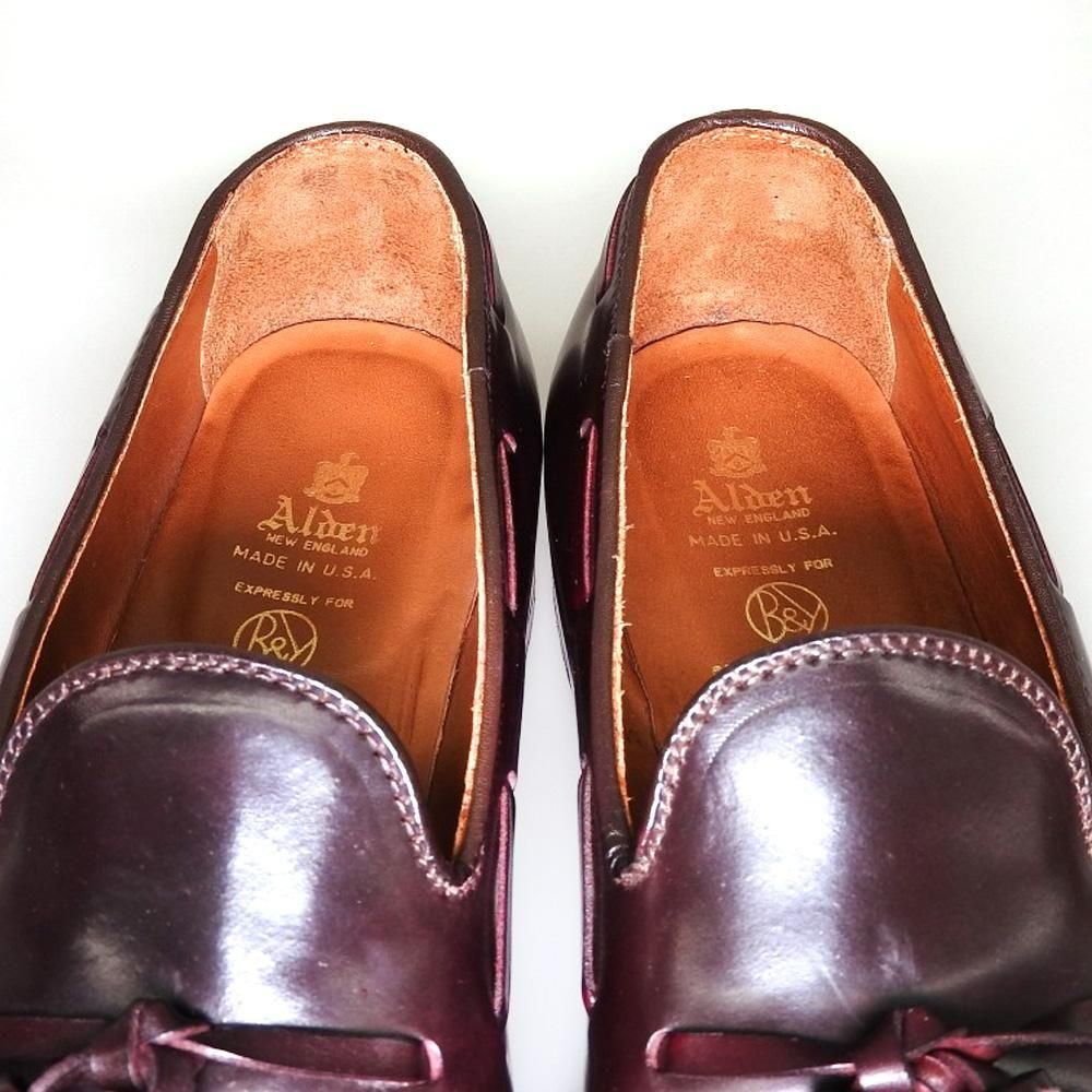 オールデン　ユナイテッドアローズ別注　バーガンディ ローファー 未使用品 オールデン 9616 コインローファー コードバン バーガンディ