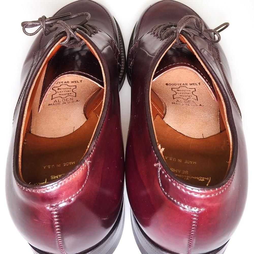 オールデン 54322 Vチップ コードバン バーガンディ サイズ7D